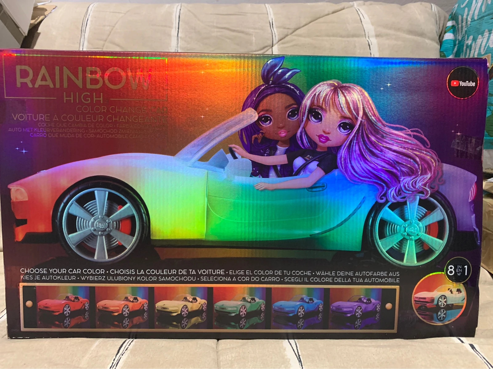 Voiture Color Change Rainbow High