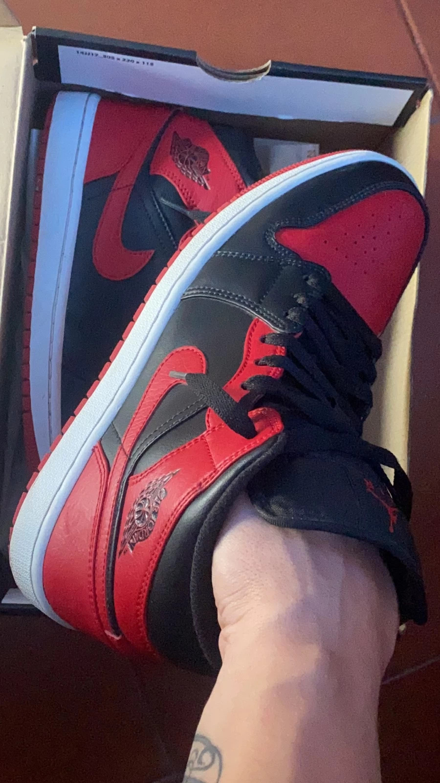 Jordan rosse top e nere