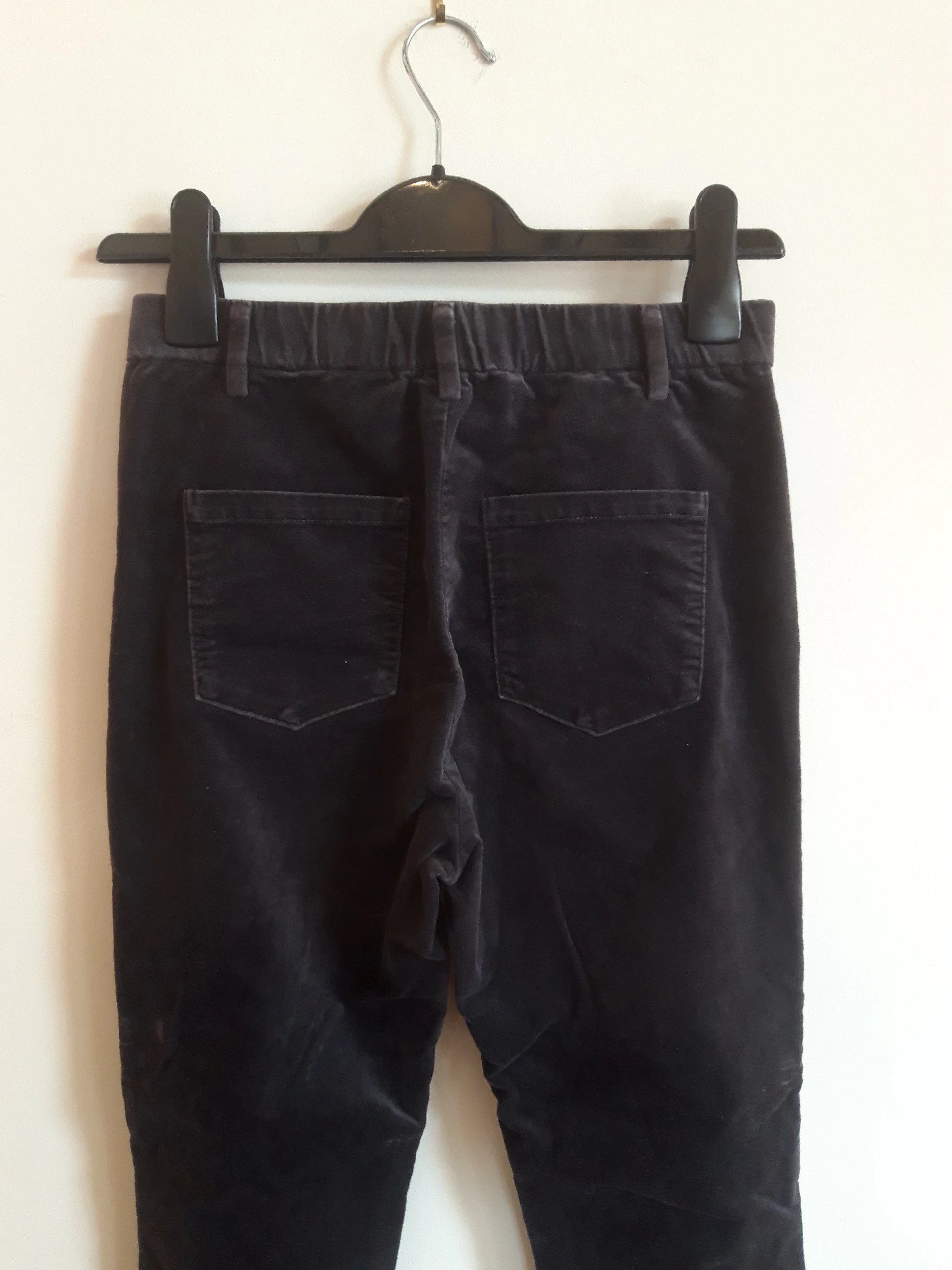 Uniqlo heattech dark grey velour stretch skinny jeans jeggings size Small  (UK 8)