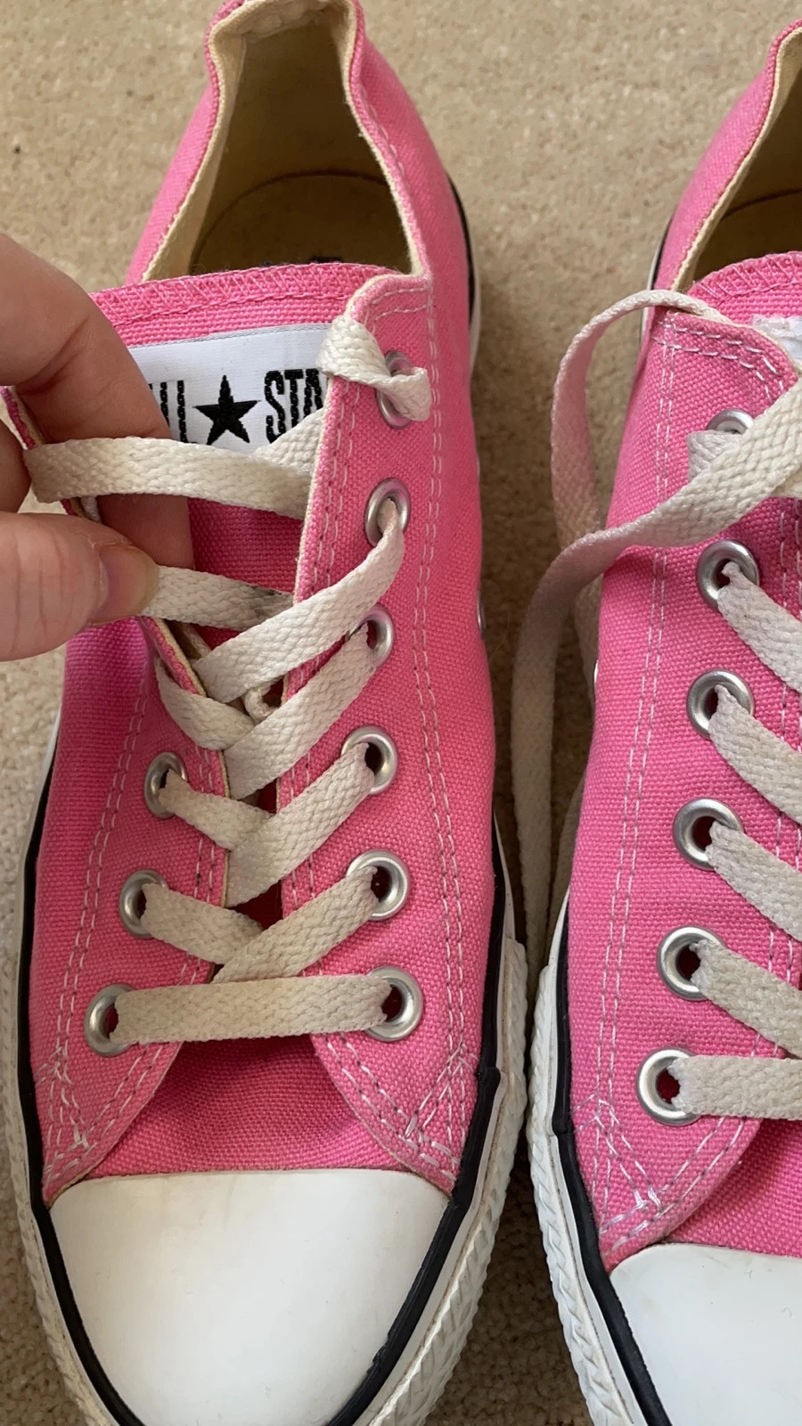 Pink converse deals size 9