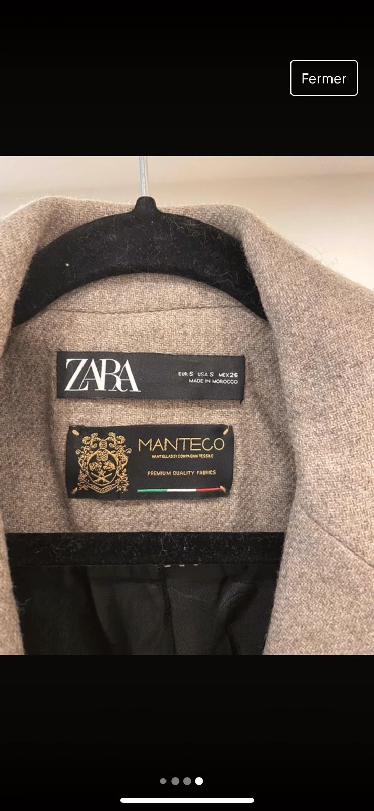 Manteau zara 2024 manteco