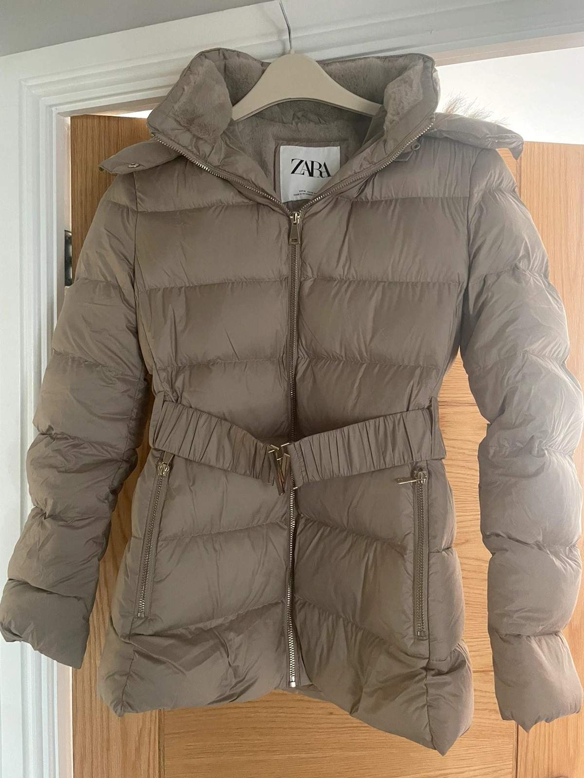 Ladies padded coats on sale zara