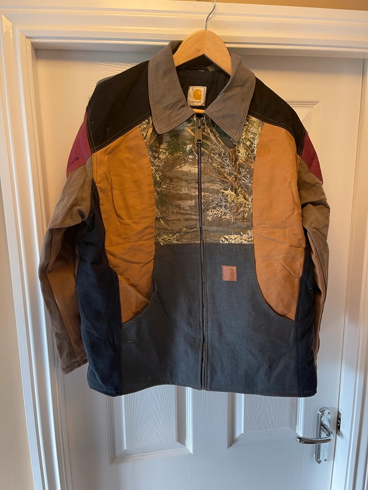 Carhartt Vintage Carhartt Rework Colour Block Jacket With Hoodie