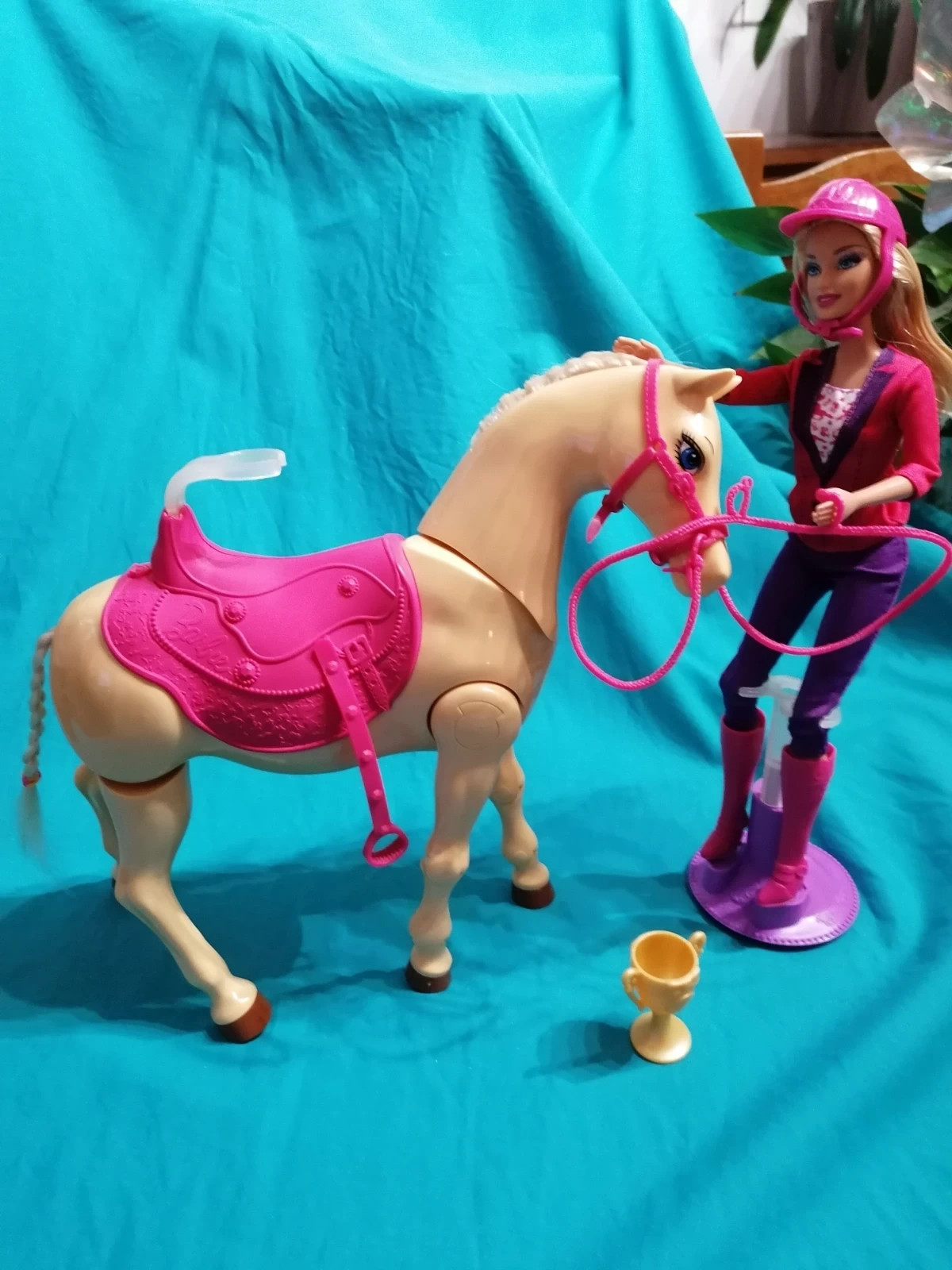 Barbie et son Cheval de Dressage.