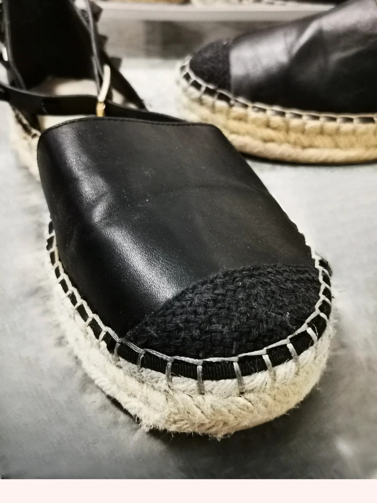 Espadrillas nere con borchie discount
